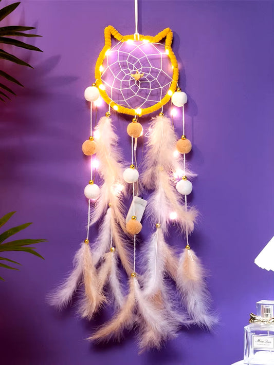 Dream Catcher Pink Feather Bedroom Hanging Ornaments Wall Decor