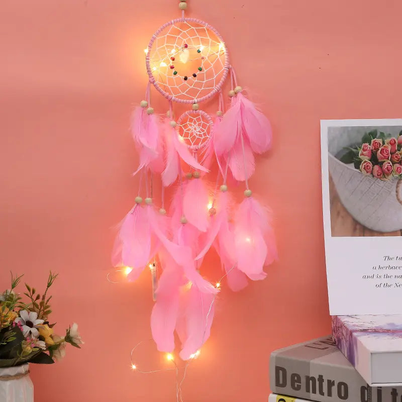 Nice Pink Dream Catchers Room Decor Item